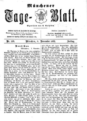 Münchener Tage-Blatt Freitag 8. November 1872