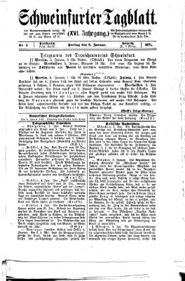 Schweinfurter Tagblatt Freitag 6. Januar 1871