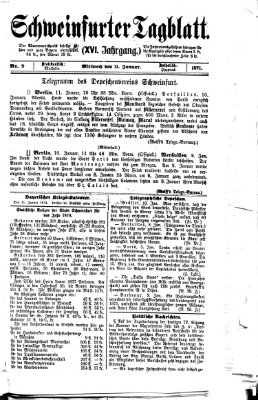 Schweinfurter Tagblatt Mittwoch 11. Januar 1871