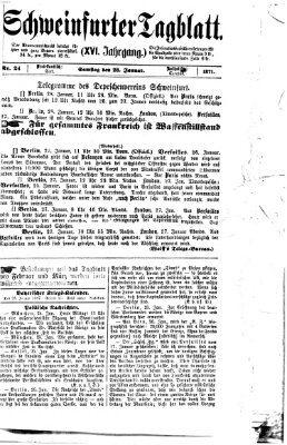 Schweinfurter Tagblatt Samstag 28. Januar 1871