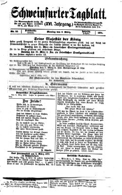 Schweinfurter Tagblatt Montag 6. März 1871