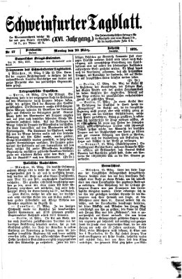 Schweinfurter Tagblatt Montag 20. März 1871