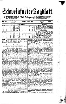 Schweinfurter Tagblatt Freitag 5. Mai 1871