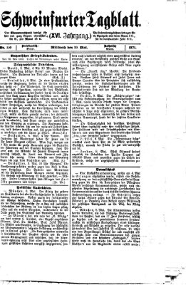 Schweinfurter Tagblatt Mittwoch 10. Mai 1871