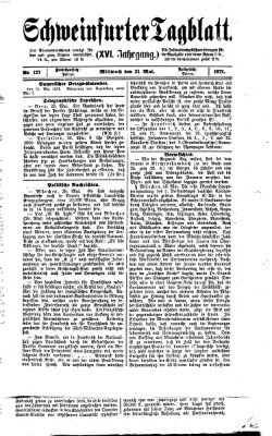 Schweinfurter Tagblatt Mittwoch 31. Mai 1871