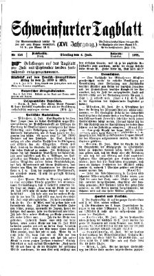 Schweinfurter Tagblatt Dienstag 4. Juli 1871