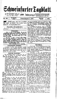 Schweinfurter Tagblatt Donnerstag 6. Juli 1871