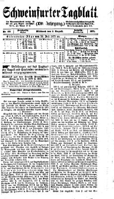 Schweinfurter Tagblatt Mittwoch 2. August 1871