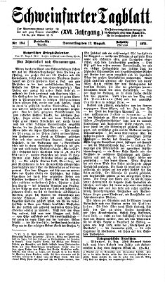 Schweinfurter Tagblatt Donnerstag 17. August 1871