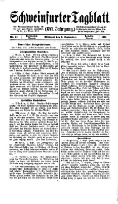 Schweinfurter Tagblatt Mittwoch 6. September 1871