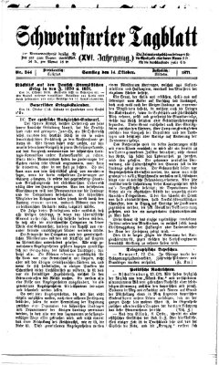 Schweinfurter Tagblatt Samstag 14. Oktober 1871