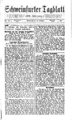 Schweinfurter Tagblatt Mittwoch 18. Oktober 1871