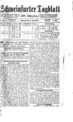 Schweinfurter Tagblatt Montag 6. November 1871