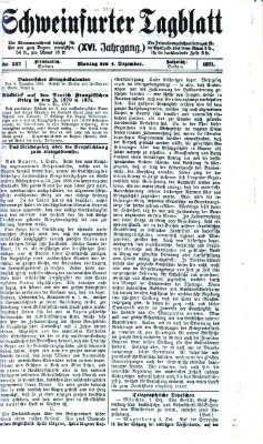 Schweinfurter Tagblatt Montag 4. Dezember 1871