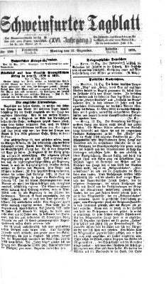 Schweinfurter Tagblatt Montag 18. Dezember 1871