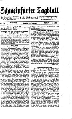 Schweinfurter Tagblatt Montag 22. Januar 1872