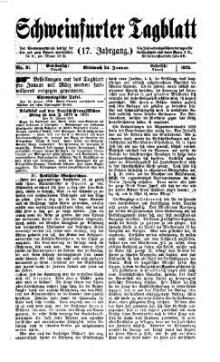 Schweinfurter Tagblatt Mittwoch 24. Januar 1872