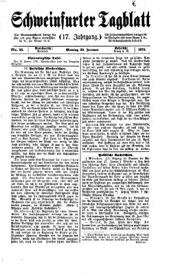 Schweinfurter Tagblatt Montag 29. Januar 1872