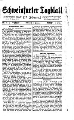 Schweinfurter Tagblatt Mittwoch 31. Januar 1872