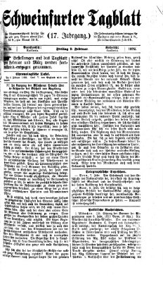 Schweinfurter Tagblatt Freitag 9. Februar 1872