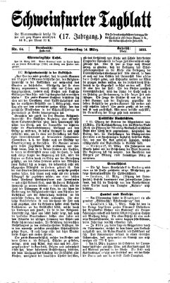 Schweinfurter Tagblatt Donnerstag 14. März 1872