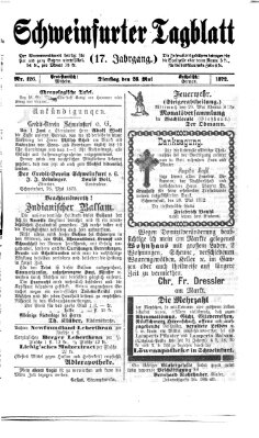 Schweinfurter Tagblatt Dienstag 28. Mai 1872