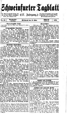 Schweinfurter Tagblatt Mittwoch 29. Mai 1872