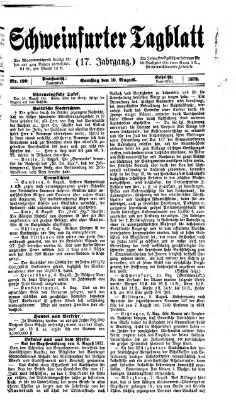 Schweinfurter Tagblatt Samstag 10. August 1872