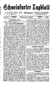 Schweinfurter Tagblatt Montag 19. August 1872