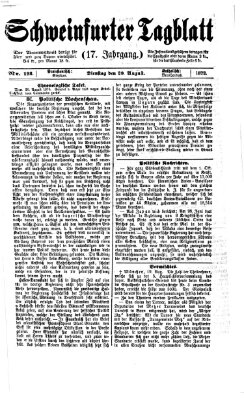Schweinfurter Tagblatt Dienstag 20. August 1872