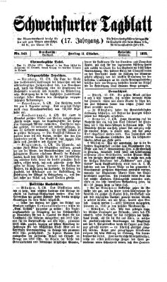 Schweinfurter Tagblatt Freitag 11. Oktober 1872