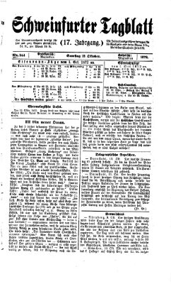 Schweinfurter Tagblatt Samstag 12. Oktober 1872