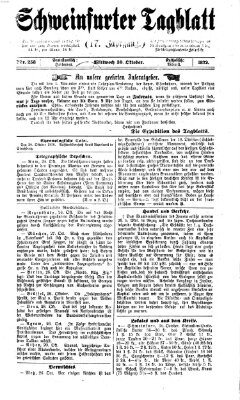 Schweinfurter Tagblatt Mittwoch 30. Oktober 1872