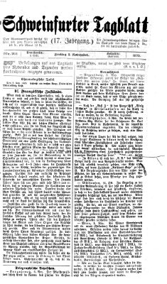 Schweinfurter Tagblatt Freitag 8. November 1872