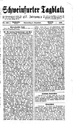 Schweinfurter Tagblatt Donnerstag 5. Dezember 1872