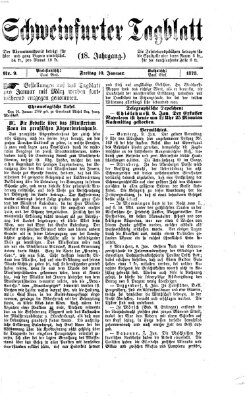 Schweinfurter Tagblatt Freitag 10. Januar 1873