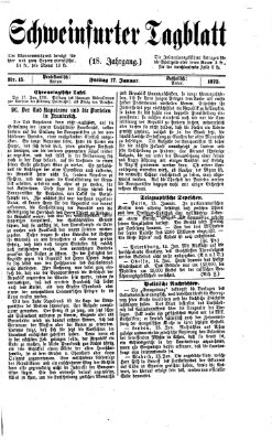 Schweinfurter Tagblatt Freitag 17. Januar 1873