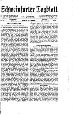 Schweinfurter Tagblatt Montag 20. Januar 1873