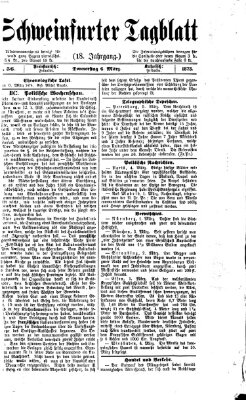 Schweinfurter Tagblatt Donnerstag 6. März 1873