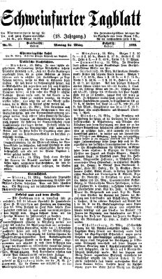 Schweinfurter Tagblatt Montag 24. März 1873