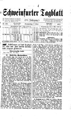 Schweinfurter Tagblatt Donnerstag 8. Mai 1873