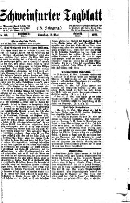 Schweinfurter Tagblatt Samstag 17. Mai 1873