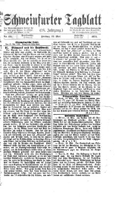 Schweinfurter Tagblatt Freitag 23. Mai 1873