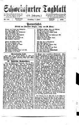 Schweinfurter Tagblatt Dienstag 3. Juni 1873