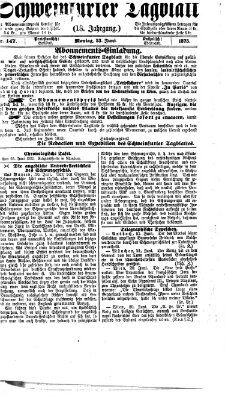 Schweinfurter Tagblatt Montag 23. Juni 1873