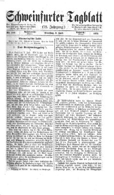 Schweinfurter Tagblatt Dienstag 8. Juli 1873