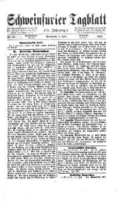 Schweinfurter Tagblatt Mittwoch 9. Juli 1873