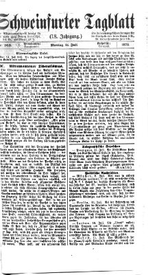 Schweinfurter Tagblatt Montag 14. Juli 1873