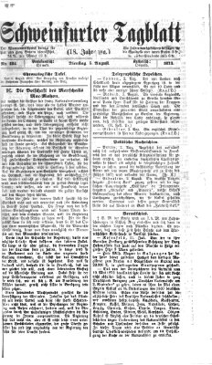 Schweinfurter Tagblatt Dienstag 5. August 1873