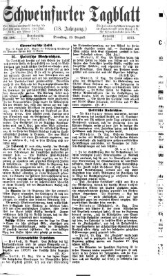 Schweinfurter Tagblatt Dienstag 19. August 1873